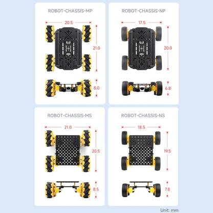 Waveshare Smart Mobile Robot Chassis Kit, Chassis:With Shock-absorbing(Mecanum Wheels) - Consumer Electronics by Waveshare | Online Shopping UK | buy2fix