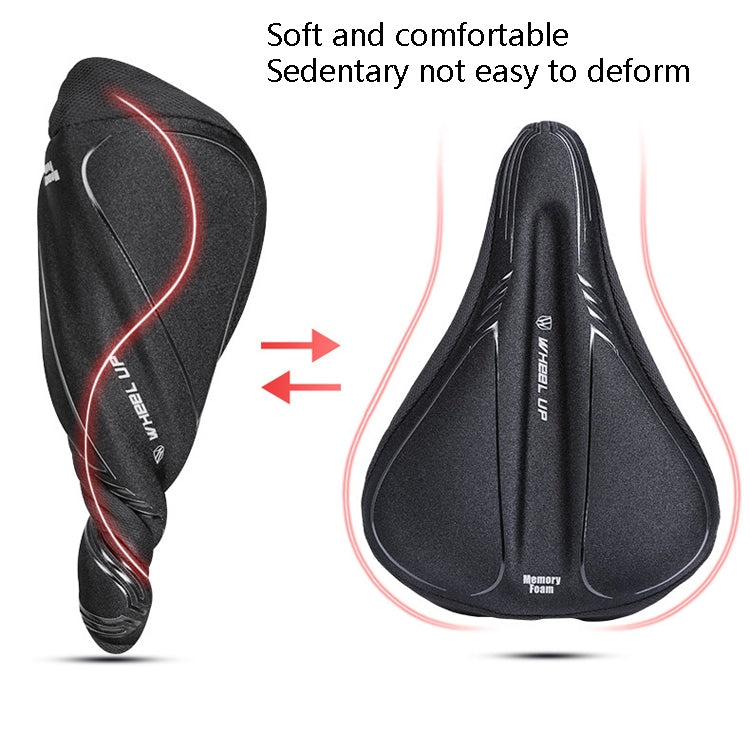 Wheel Up Bicycle Silicone Cushion Cover Mountain Bike Thickening GEL Saddle Cover Riding Equipment(Large) - Outdoor & Sports by Wheel UP | Online Shopping UK | buy2fix