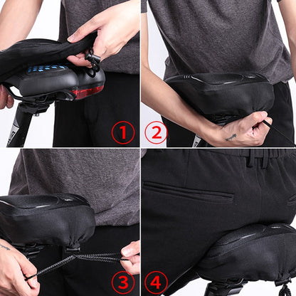 Wheel Up Bicycle Silicone Cushion Cover Mountain Bike Thickening GEL Saddle Cover Riding Equipment(Small) - Outdoor & Sports by Wheel UP | Online Shopping UK | buy2fix