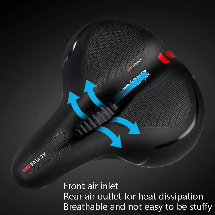 Wheel Up Mountain Bike Saddles Road Bikes Bicycles Comfortable Saddle Cushions Accessories And Bicycle Cushions, Colour: Shock Absorber Blue Black - Outdoor & Sports by buy2fix | Online Shopping UK | buy2fix