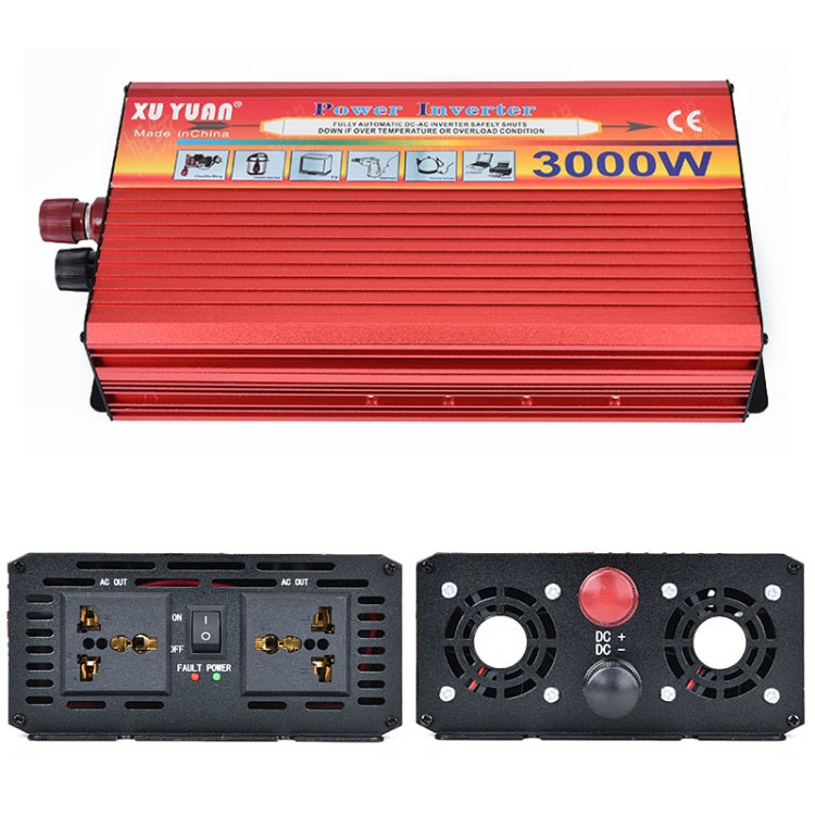 XUYUAN 3000W Car Inverter Car Home Power Converter, Specification: 24V to 220V -  by XUYUAN | Online Shopping UK | buy2fix