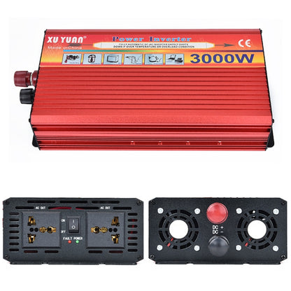 XUYUAN 3000W Car Inverter Car Home Power Converter, Specification: 24V to 220V -  by XUYUAN | Online Shopping UK | buy2fix