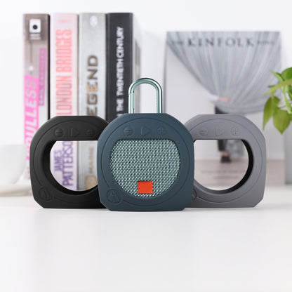 Silicone Bluetooth Speaker Protective Cover Anti-Fall Storage Cover for JBL Clip 3(Dark Gray Blue) - Protective Case by buy2fix | Online Shopping UK | buy2fix