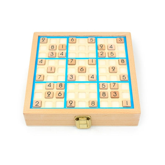 3 In1 Children Multifunctional Sudoku Board Game Puzzle Board Game(Blue) - Table Games by buy2fix | Online Shopping UK | buy2fix