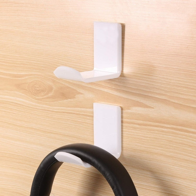 2 PCS Headphone Bracket Sticky Headset Hanger(Black) - Headset Stand by buy2fix | Online Shopping UK | buy2fix