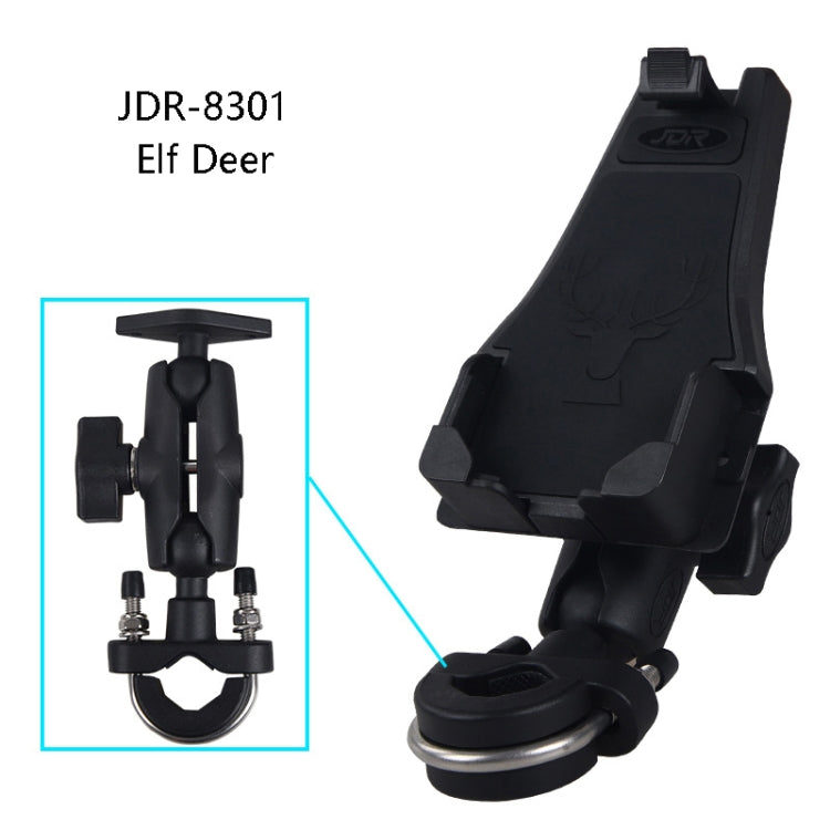 Motorcycle Multi-Function Mobile Phone Holder Adjustable Universal Locomotive Riding Anti-Shake Fixed Equipment(Elf Deer U Type) - Holder by buy2fix | Online Shopping UK | buy2fix