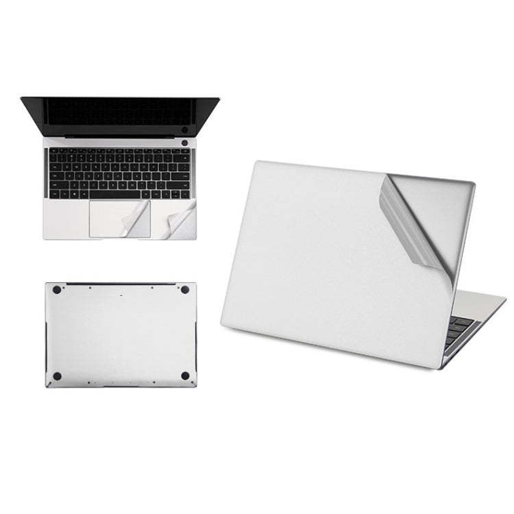JRC 4 in 1 Computer Upper Cover + Lower Cover + Full Support Sticker + Touch Sticker Film Notebook Shell Protective Film For Huawei Matebook X Pro 2019 / 2020 (Silver) - Computer & Networking by JRC | Online Shopping UK | buy2fix