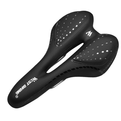 WEST BIKING YP0801086 Silicone Thickened Soft And Comfortable Bicycle Seat(Black) - Bicycle Saddle by WEST BIKING | Online Shopping UK | buy2fix