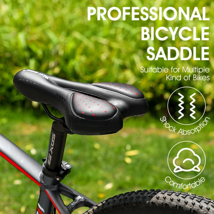 WEST BIKING YP0801086 Silicone Thickened Soft And Comfortable Bicycle Seat(Black) - Bicycle Saddle by WEST BIKING | Online Shopping UK | buy2fix