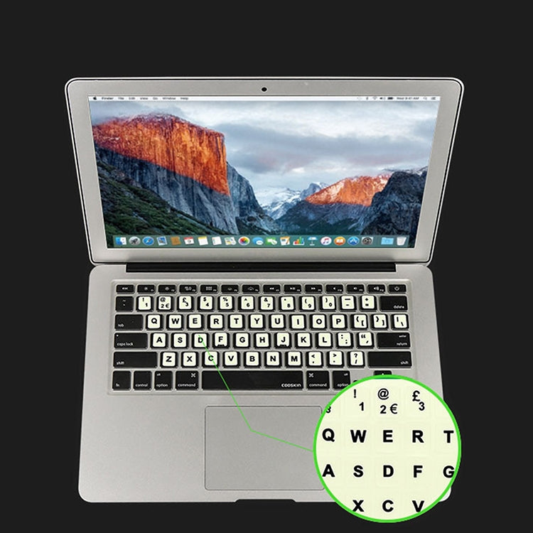 3 PCS Luminous Keyboard Stickers Notebook Desktop Computer Keyboard Stickers(English Arabic) - Silicone / Sticker by buy2fix | Online Shopping UK | buy2fix