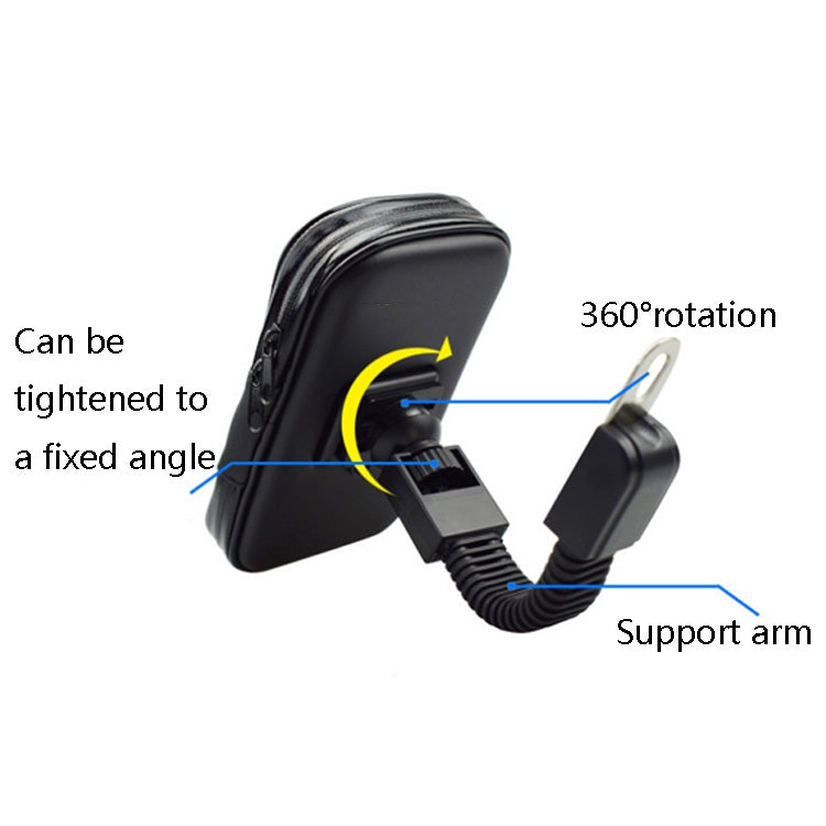 Outdoor Riding Motorcycle Bicycle Waterproof Mobile Phone Bracket,Style: Bicycle 6.3 inch Black - Holder by buy2fix | Online Shopping UK | buy2fix