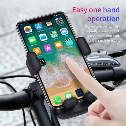 2 PCS Motorcycle Electrical Pedal Car Self-Lock Bracket Riding One-Button Shrink Mobile Phone Holder(Black M1) - Holder by buy2fix | Online Shopping UK | buy2fix