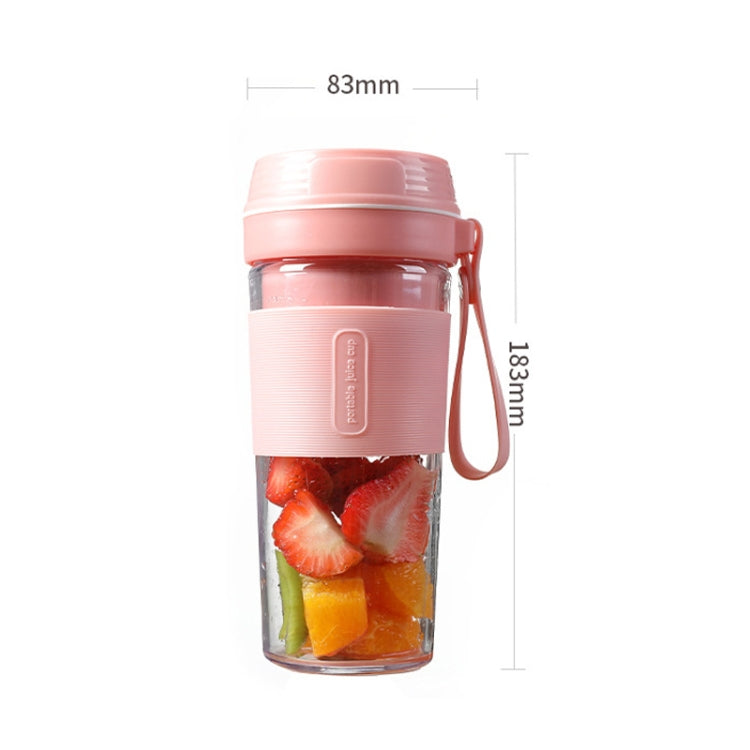 FS1300 Mini Juicer Home Portable Cooking Machine Student Juice Cup Juicer, Colour: Cherry Blossom Double Blade - Home & Garden by buy2fix | Online Shopping UK | buy2fix