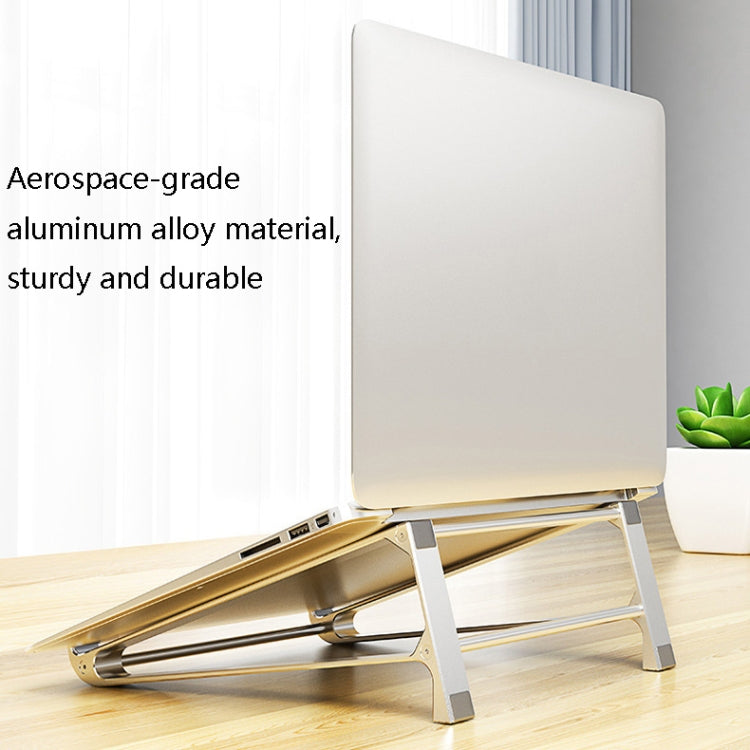 Xiaotian P5 Aluminum Alloy Desktop Bracket Multi-Function Cooling Notebook Bracket(Very-light Silver) - Computer & Networking by Xiaotian | Online Shopping UK | buy2fix