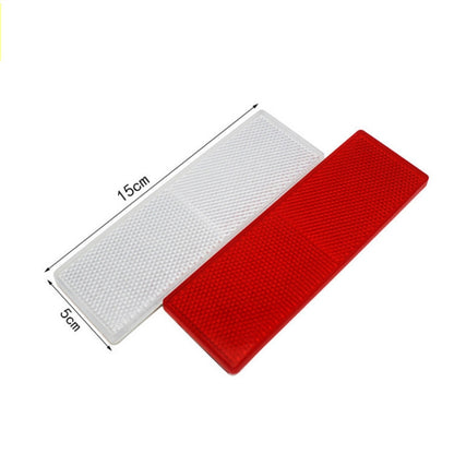 50 PCS Car Body Reflective Stickers Plastic Reflective Strip Reflector Truck Reflective Tablet Nonporous(Red) - Reflective Material by buy2fix | Online Shopping UK | buy2fix