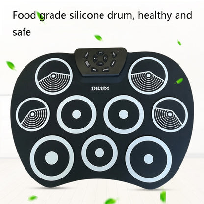 Silicone Folding Portable Hand-Rolled Drum DTX Game Strike Board(G800 Red) - Percussion Instruments by buy2fix | Online Shopping UK | buy2fix