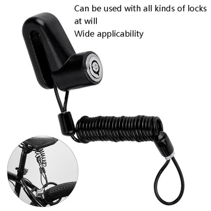 5 PCS Bicycle Portable Reminder Rope Motorcycle Helmet Anti-Theft Spring Rope Travel Wire Rope(Black) - Others by buy2fix | Online Shopping UK | buy2fix