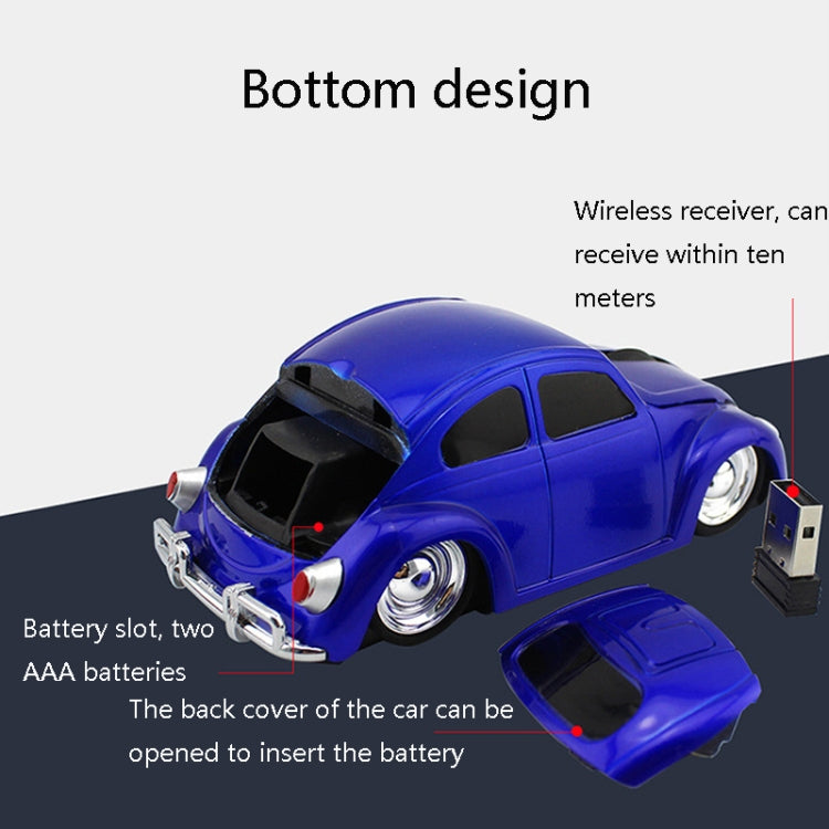 CM0010B 1200 DPI 3-keys Car Shape Wireless Mouse(Yellow) - Computer & Networking by buy2fix | Online Shopping UK | buy2fix