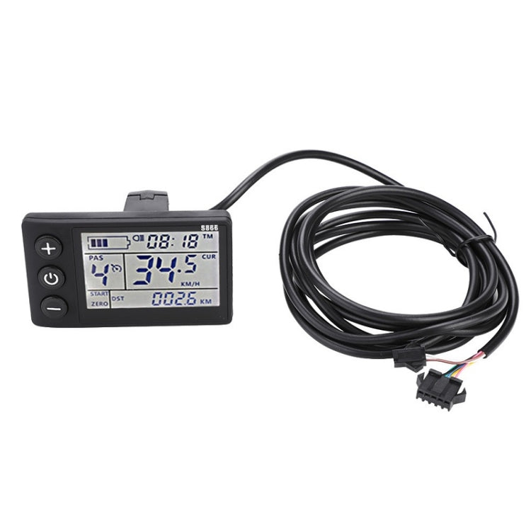 36V / 48V LCD Display Electric Bicycle Dashboard - Speedometers by buy2fix | Online Shopping UK | buy2fix