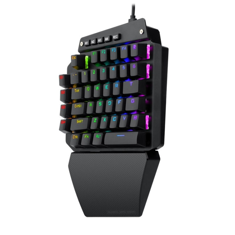 K700 44 Keys RGB Luminous Switchable Axis Gaming One-Handed Keyboard, Cable Length: 1m(Blue Shaft) - Wired Keyboard by buy2fix | Online Shopping UK | buy2fix