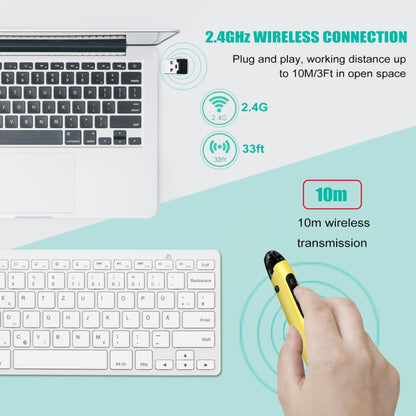 PR-A19 2.4GHz Wireless Charging Bluetooth Mouse Pen Type Shining Quiet Mouse(Purple) - Wireless Mice by buy2fix | Online Shopping UK | buy2fix