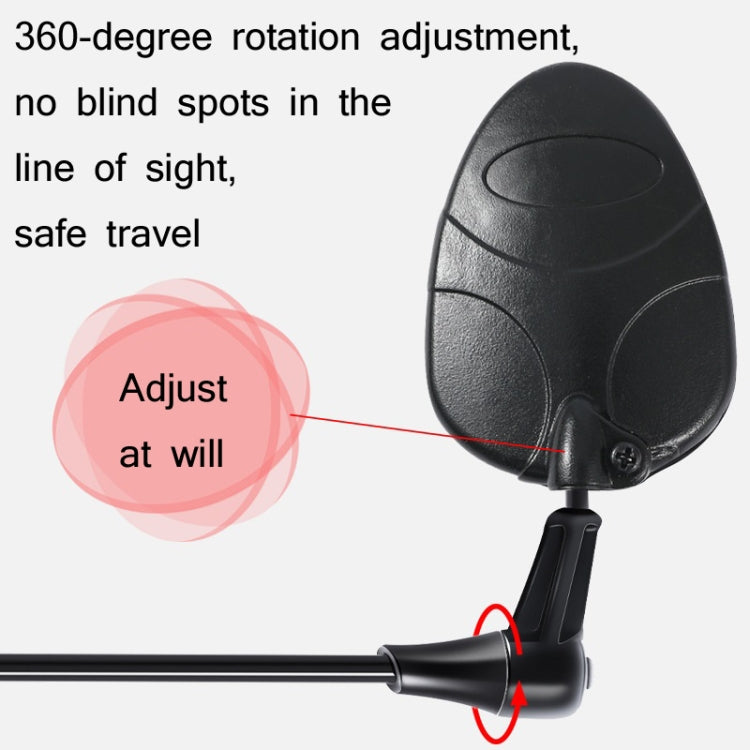 2 PCS WEST BIKING Mountain Road Bike Helmet Mini Reflective Convex Rearview Mirror - Outdoor & Sports by buy2fix | Online Shopping UK | buy2fix