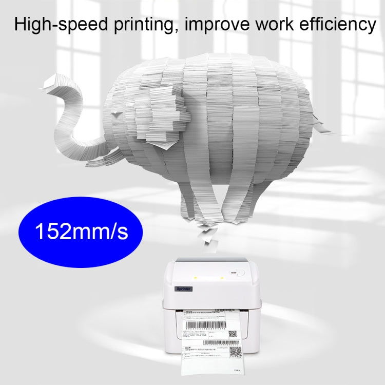 Xprinter XP-420B 108mm Express Order Printer Thermal Label Printer, Style:USB+Bluetooth(EU Plug) - Printer by Xprinter | Online Shopping UK | buy2fix