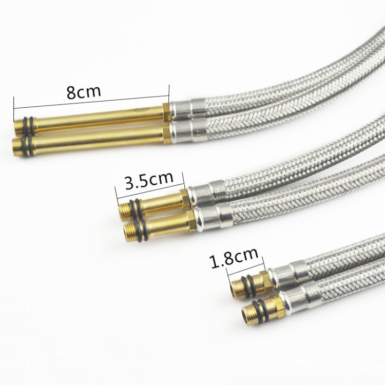 4 PCS Weave Stainless Steel Flexible Plumbing Pipes Cold Hot Mixer Faucet Water Pipe Hoses High Pressure Inlet Pipe, Specification: 100cm 3.5cm Copper Rod - Home & Garden by buy2fix | Online Shopping UK | buy2fix