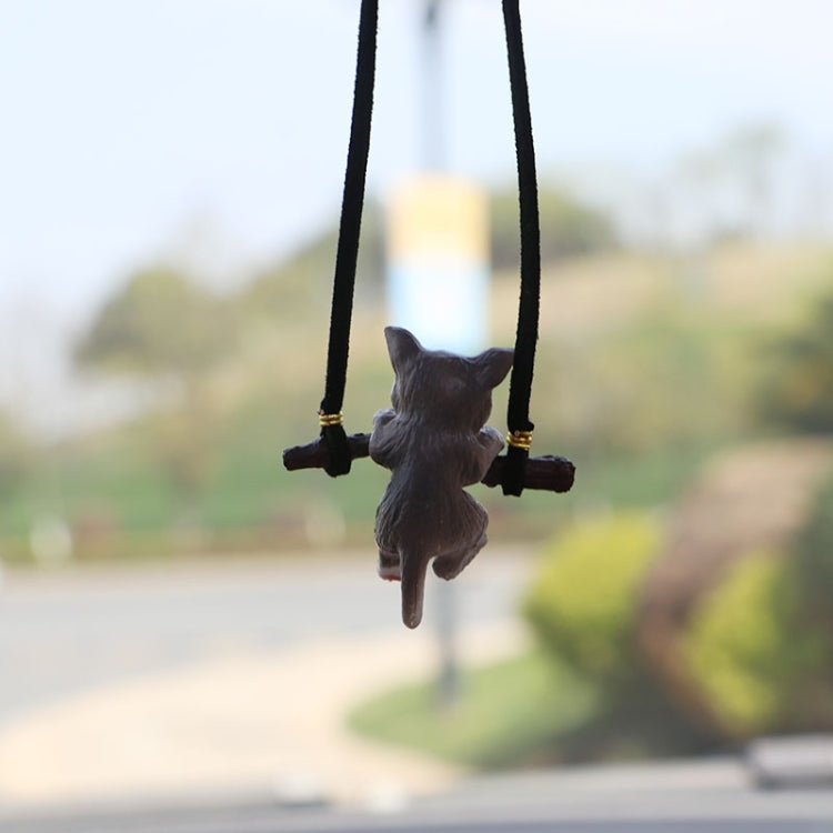 2 PCS Car Pendant Car Decoration Cat Pendant(Branches Cat) - In Car by buy2fix | Online Shopping UK | buy2fix