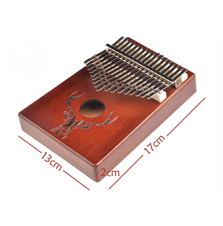 17-Tone Beginner Finger Piano Deer Head Kalimba Thumb Piano(Wooden Kit) - Keyboard Instruments by buy2fix | Online Shopping UK | buy2fix