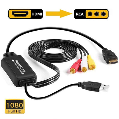 RL-HTAL1 HDMI to AV Converter Specification： Male to Male Confinement + HDMI Converter - Converter by buy2fix | Online Shopping UK | buy2fix