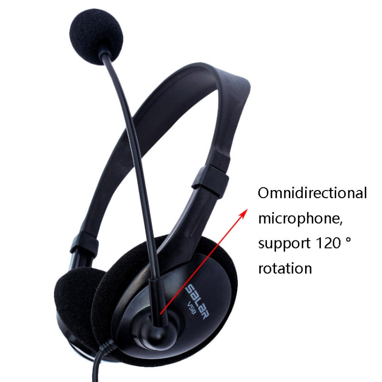 Salar V58 Headset Headphone 3.5mm Game Microphone Headset(Single Plug) - Multimedia Headset by buy2fix | Online Shopping UK | buy2fix