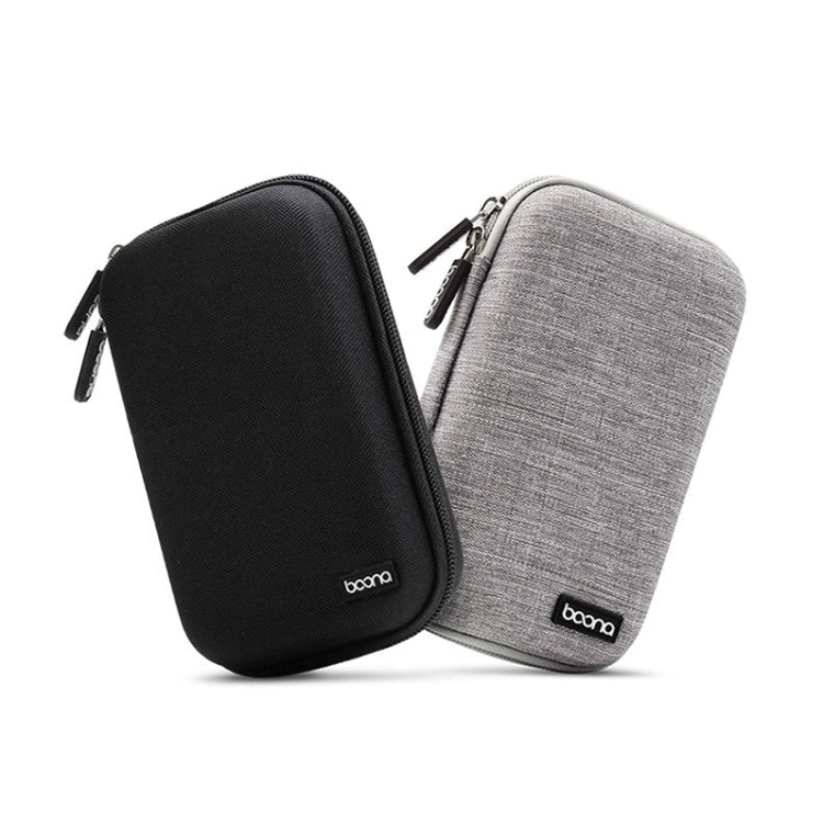 Baona BN-F010 2.5 inch Mobile Hard Disk Single Layer Storage Bag Power Bank Protection Storage Bag(Gray) - Hard Drive Bags & Cases by buy2fix | Online Shopping UK | buy2fix