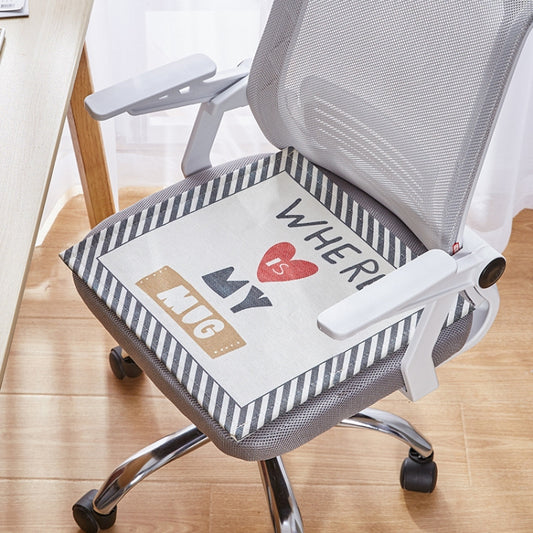 2 PCS Summer Breathable Cushion Office Seat Pad, Size: 45 x 45cm(Letters) - Home & Garden by buy2fix | Online Shopping UK | buy2fix