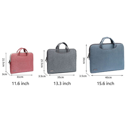 LiSEN LS-116 Simple Laptop Bag Business Laptop Liner Bag, Size: 13.3 inch(Snowflake Nylon Light Red) - 13.3 inch by LiSEN | Online Shopping UK | buy2fix