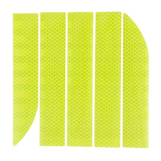 5 Sets Car Trunk Reflective Decorative Strip Anti-Scratch Car Tail Warning Decorative Stickers(Fluorescent Yellow) - In Car by buy2fix | Online Shopping UK | buy2fix