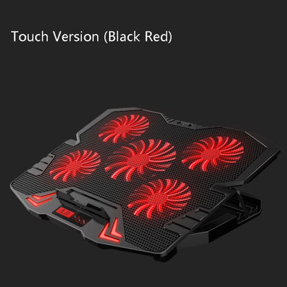 ICE COOREL K5 Laptop Radiator Computer Cooling Bracket, Colour: Touch Version (Black Red) - Computer & Networking by ICE COOREL | Online Shopping UK | buy2fix