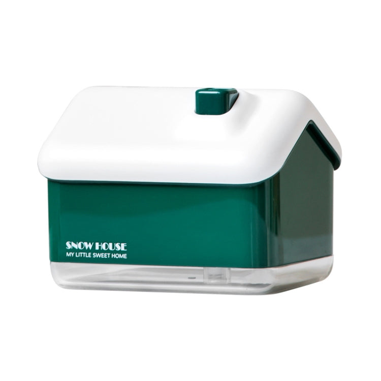 QB2020-008-G1 Mini Snow House Air Humidifier USB Bedroom Christmas Humidifier(Green) - Home & Garden by buy2fix | Online Shopping UK | buy2fix