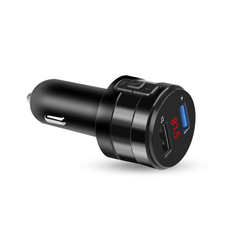 X20 Black Car Bluetooth Handsfree Car FM Transmitter Music Player Car Charger - In Car by buy2fix | Online Shopping UK | buy2fix