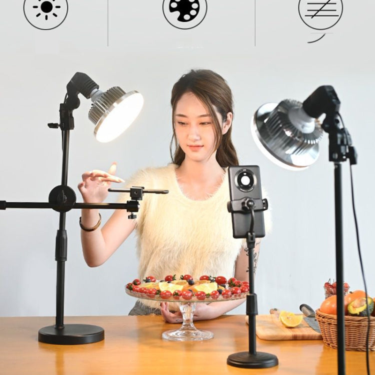 Mobile Phone Live Support Shooting Gourmet Beautification Fill Light Indoor Jewelry Photography Light, Style: 225W Mushroom Lamp + Tripod - Consumer Electronics by buy2fix | Online Shopping UK | buy2fix