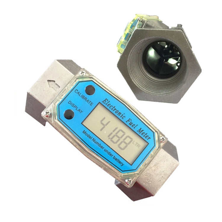 BD-H01 Electronic Display Turbine Flow Meter Metering Diesel Kerosene Methanol Urea Flow Meter Count Flow Meter, Specification: 1.5 Inch - In Car by buy2fix | Online Shopping UK | buy2fix