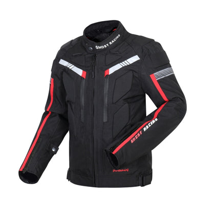 GHOST RACING GR-Y07 Motorcycle Cycling Jacket Four Seasons Locomotive Racing Anti-Fall Cloth, Size: XXXL(Black) - In Car by GHOST RACING | Online Shopping UK | buy2fix