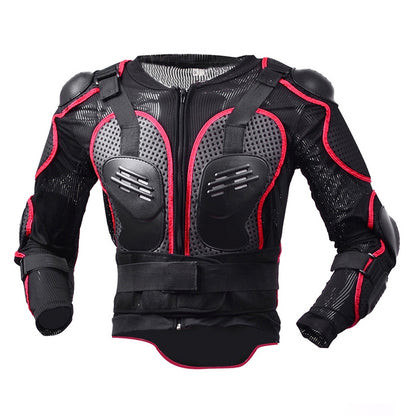 GHOST RACING F060 Motorcycle Armor Suit Riding Protective Gear Chest Protector Elbow Pad Fall Protection Suit, Size: XXL(Red) - In Car by GHOST RACING | Online Shopping UK | buy2fix