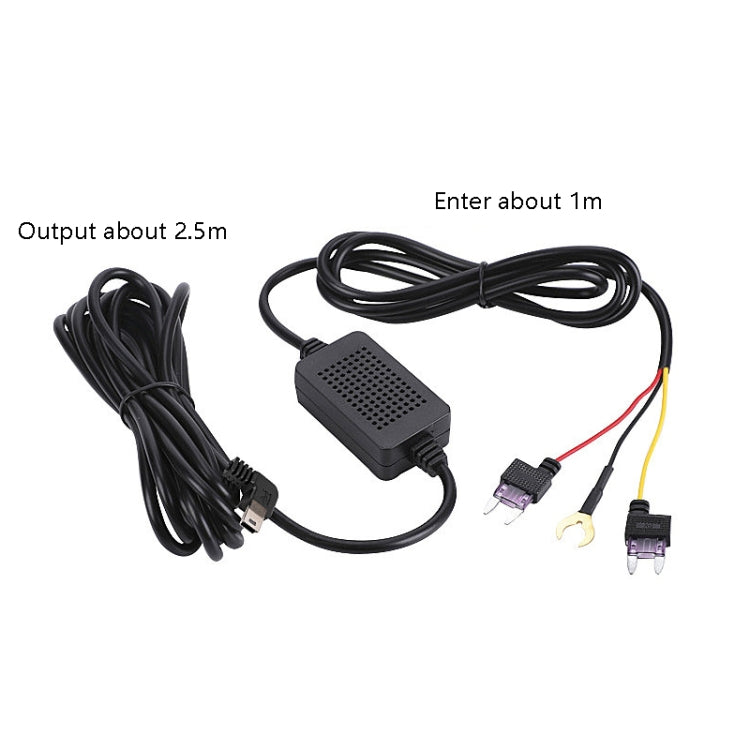 H516 Recording Step-down Line Shrinkage Video Car Charger Line Parking Monitoring Three-Core Power Cord, Model: With Fuse(Micro Straight) - In Car by buy2fix | Online Shopping UK | buy2fix