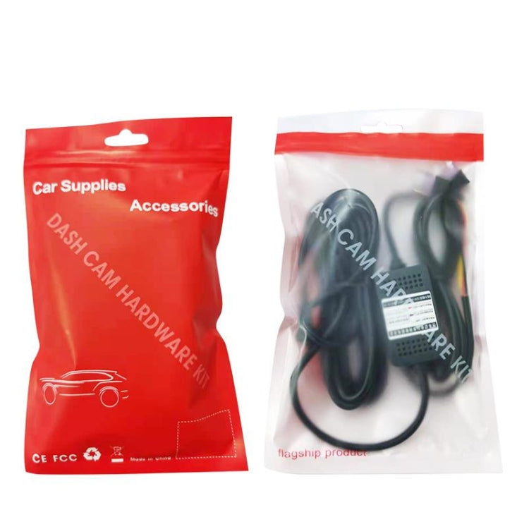 H516 Recording Step-down Line Shrinkage Video Car Charger Line Parking Monitoring Three-Core Power Cord, Model: With Fuse(Mini Straight) - In Car by buy2fix | Online Shopping UK | buy2fix