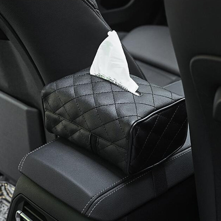 2 PCS GM-020 Car Sun Visor Chair Back Mount Car Paper Towel Box(Black) - In Car by buy2fix | Online Shopping UK | buy2fix