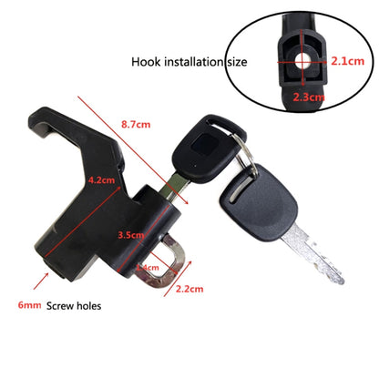 3 Sets Motorcycle Helmet Fixed Lock Hook(Black) - In Car by buy2fix | Online Shopping UK | buy2fix