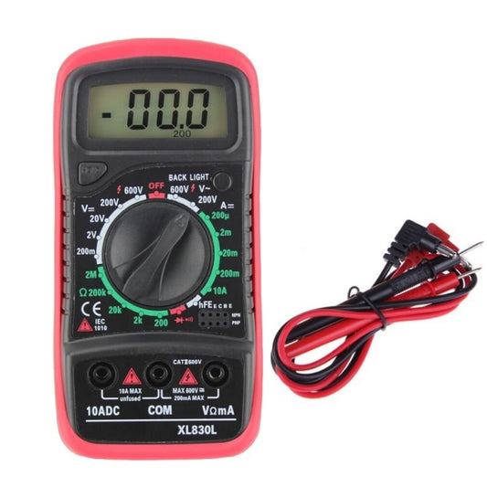 ANENG XL830L Multi-Function Digital Display High-Precision Digital Multimeter, Specification: Bubble Bag Packing(Red) - Consumer Electronics by ANENG | Online Shopping UK | buy2fix