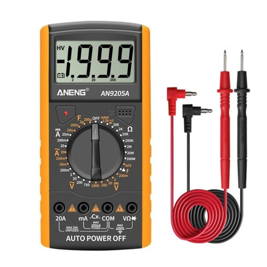 ANENG Automatic High-Precision Intelligent Digital Multimeter, Specification: AN9205A(Orange) - Consumer Electronics by ANENG | Online Shopping UK | buy2fix