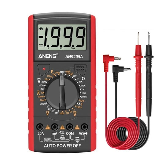 ANENG Automatic High-Precision Intelligent Digital Multimeter, Specification: AN9205A(Red) - Consumer Electronics by ANENG | Online Shopping UK | buy2fix